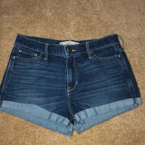 Hollister short-short high rise jean shorts